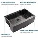 preview thumbnail 4 of 11, Stainless Steel Single Bowl Farmhouse Apron Kitchen Sink with Workstation