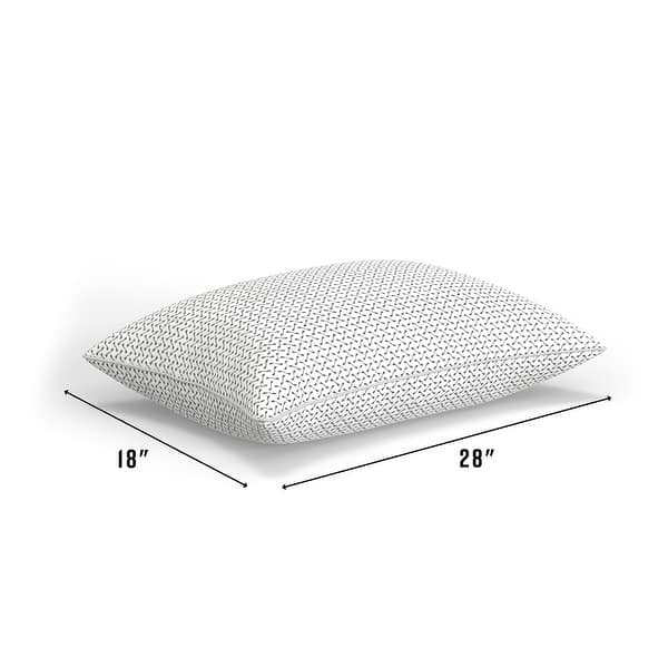 Bodipedic Essentials Memory Foam Cluster Bed Pillow with Charcoal Cover