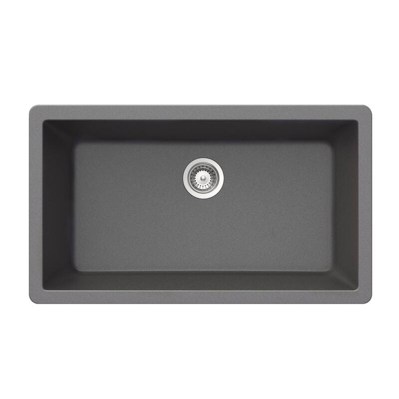 Houzer V-300U Quartztone 33" Undermount Single Basin Granite Composite