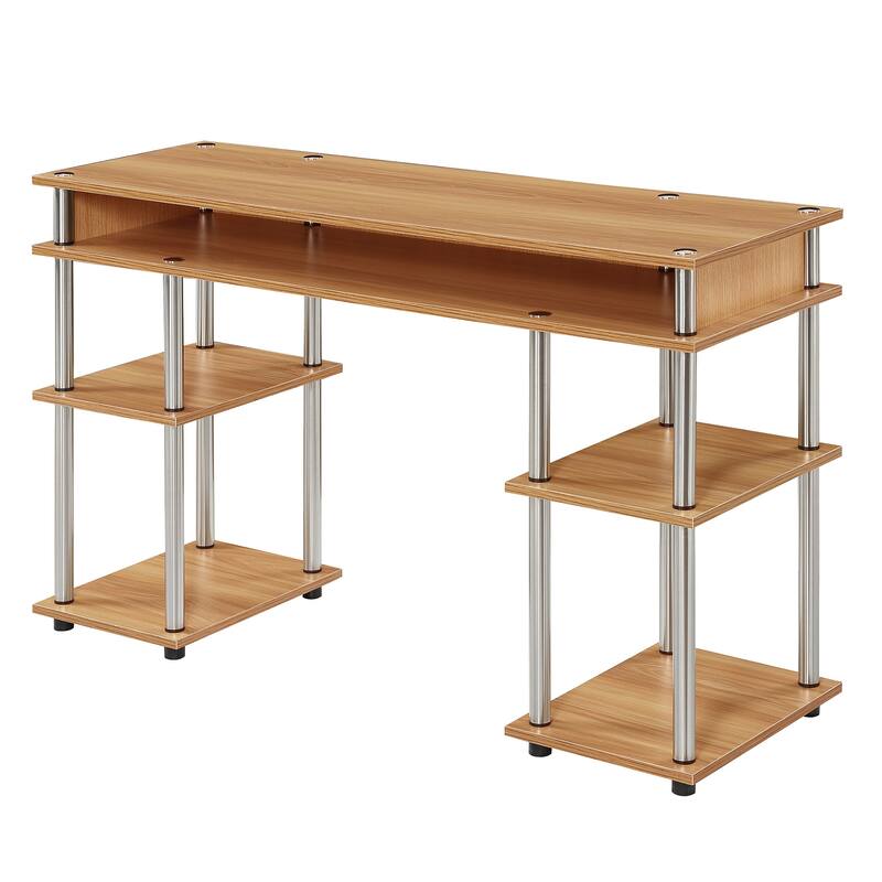 Convenience Concepts Designs2Go No Tools Student Desk with Shelves