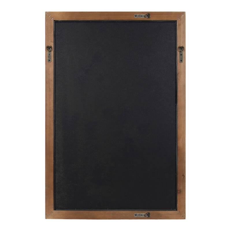 Kate and Laurel Silverthorne Wood Framed Wall Mirror - Rustic Brown - 24x34.75