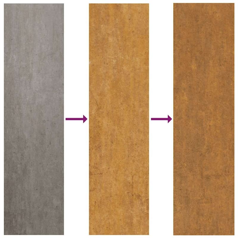 vidaXL Planter Rusty Weathering Steel Large Decorative Inlays Planter - 15.7 x 31.5 x 15.7