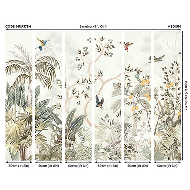 Brewster Origin Murals Lemon Tree Forest Sage Wall Mural - N/A