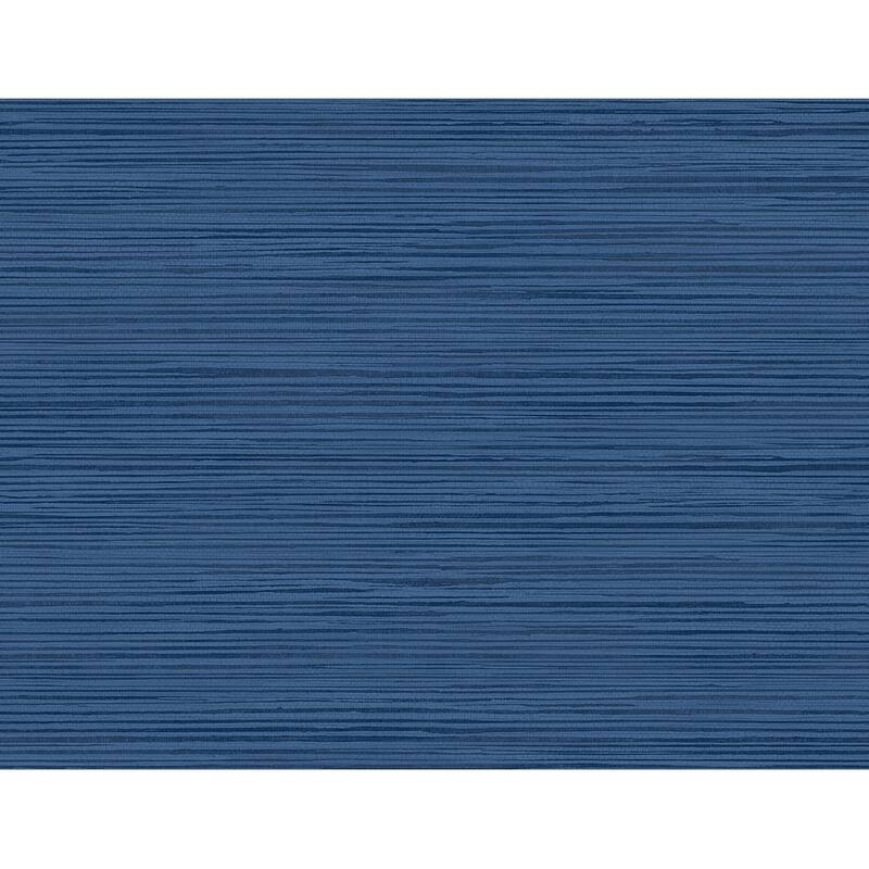 Seabrook Designs Hillside Stringcloth Unpasted Wallpaper - 27 in. W x 27 ft. L - Navy Blue