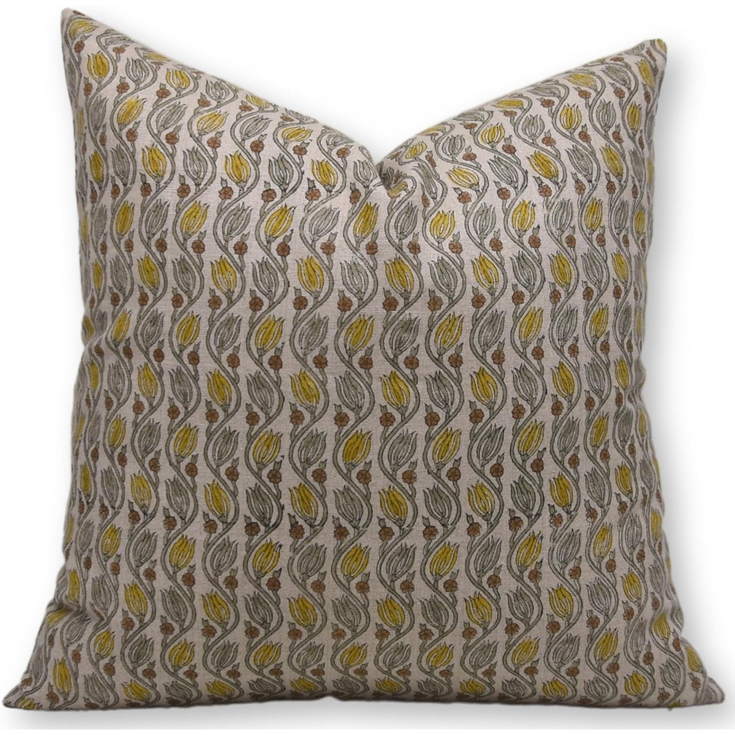 Fabdivine Farmhouse Linen Handcrafted Cushion Pillow Cover Home Accent, Kersangri