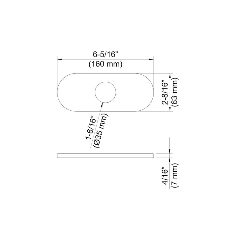 10 Inch Kitchen Faucet Hole Cover