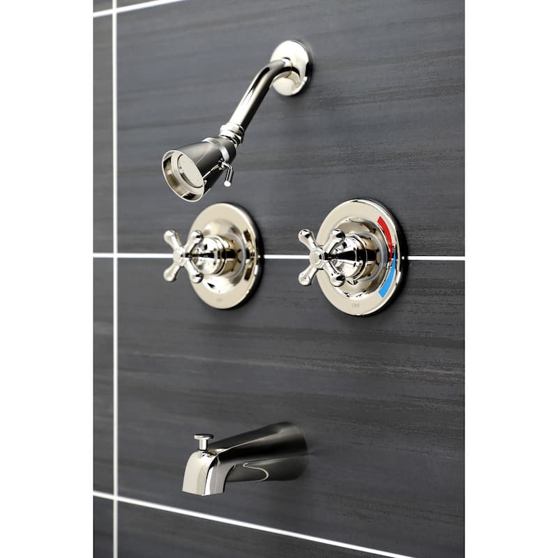 Kingston Brass Vintage Pressure Balanced Two-Handle Tub and Shower Faucet