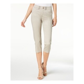 Shop Lee Womens Beige Capri Pants Size 8 On Sale Free