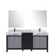 preview thumbnail 6 of 157, Lexora Zilara Bathroom Vanity Complete Set in Black and Grey with Faucet