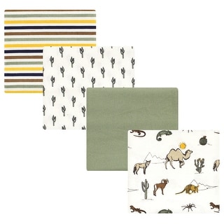 Hudson Baby Infant Boy Cotton Flannel Receiving Blankets, Desert Animals, One Size - Desert Animals - One Size