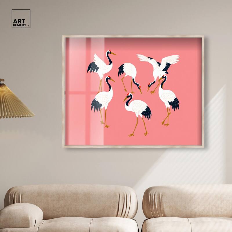 Crane Chorus Shadowbox by Art Remedy