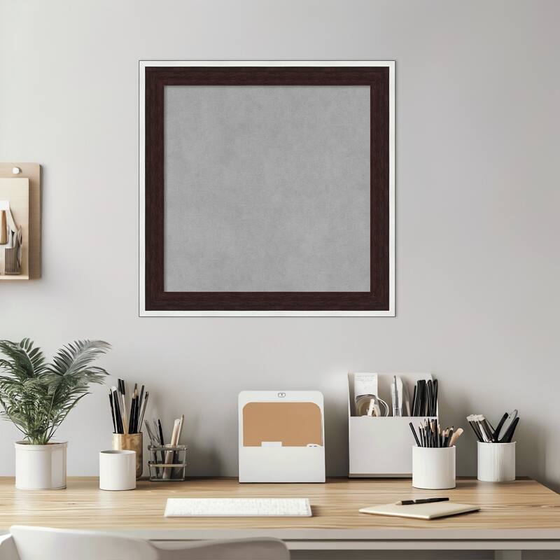 Amanti Art Maya Espresso Silver Framed
