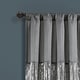 preview thumbnail 81 of 105, Silver Orchid Page Two-tone Faux Silk Single Curtain Panel