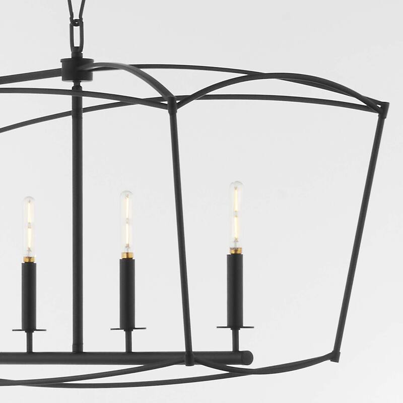 Quorum International 6512-5 Mantle 5 Light 48" Wide Linear Chandelier
