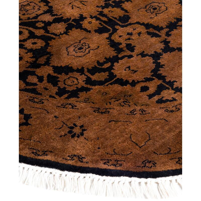 Overdyed One-of-a-Kind Hand-Knotted Area Rug - Brown - 3' 1" x 4' 7"