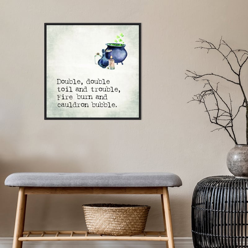 Amanti Art Double Double Cauldron Framed Canvas Wall Art