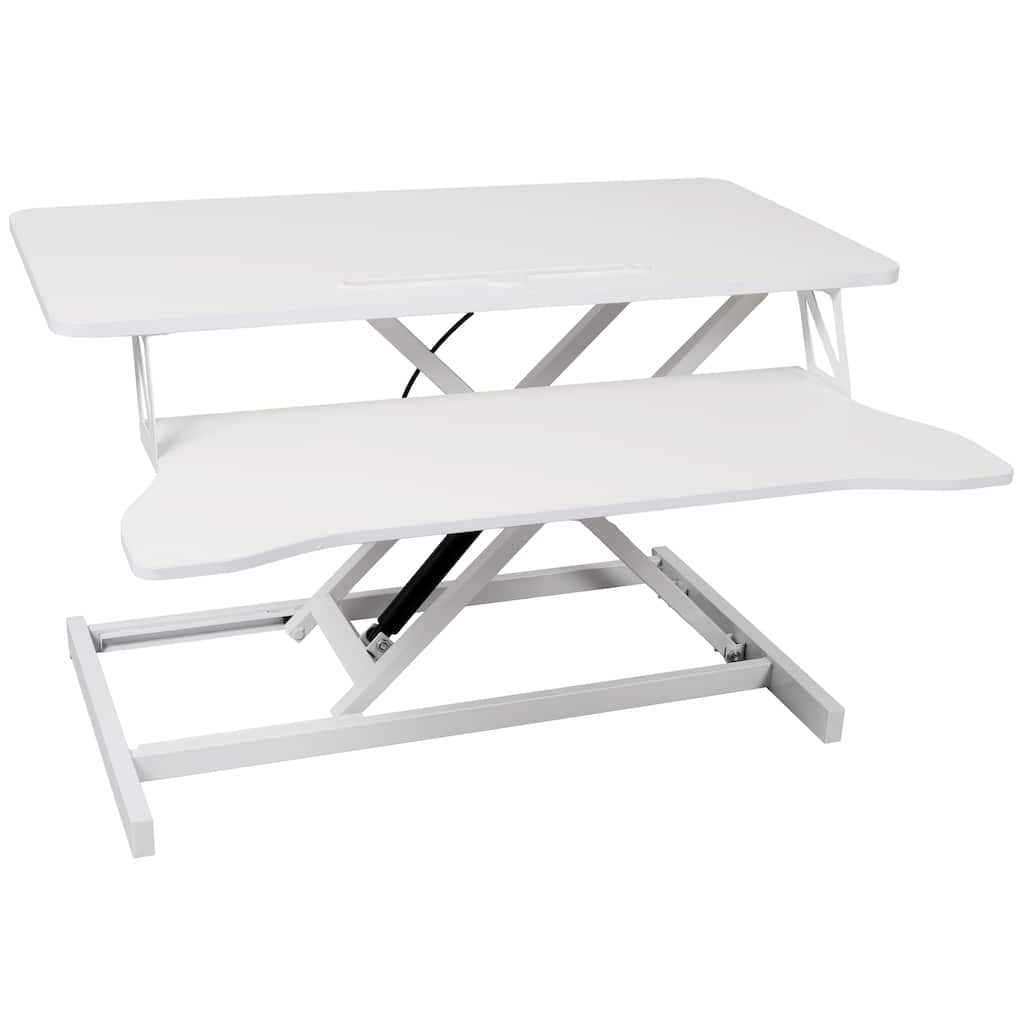Adjustable Height Standing Laptop Desk with Keyboard Tray