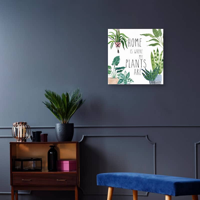 Plant Home II by Farida Zaman Canvas Art Print