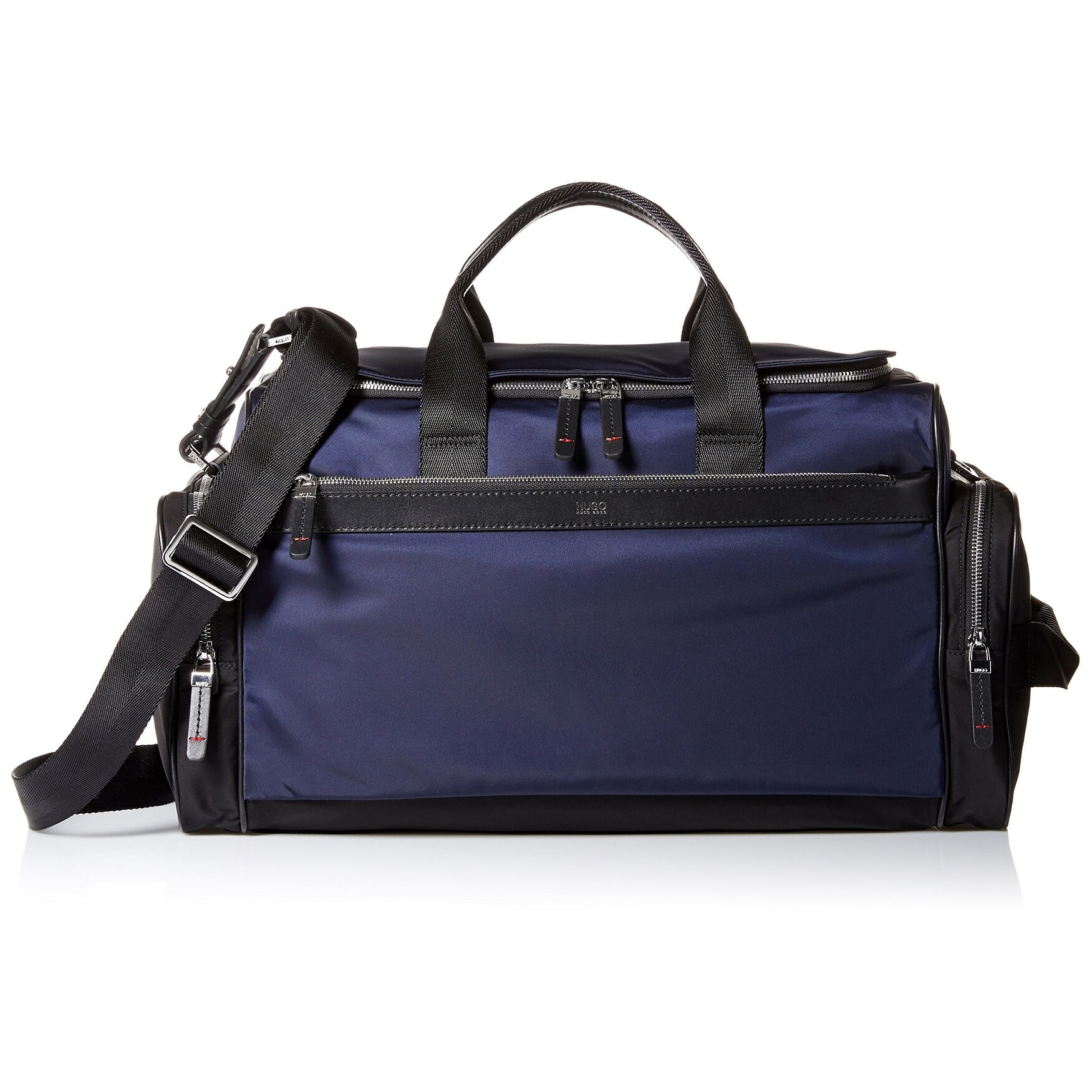 hugo boss leather duffle bag