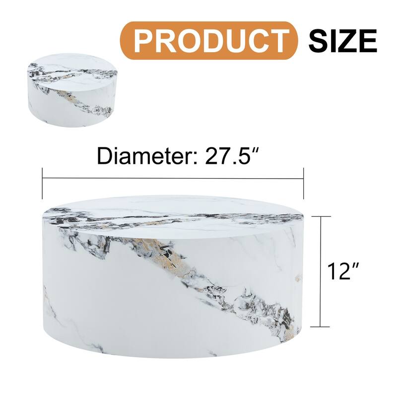 Small round dining table with anti-slip feet for dining or office use