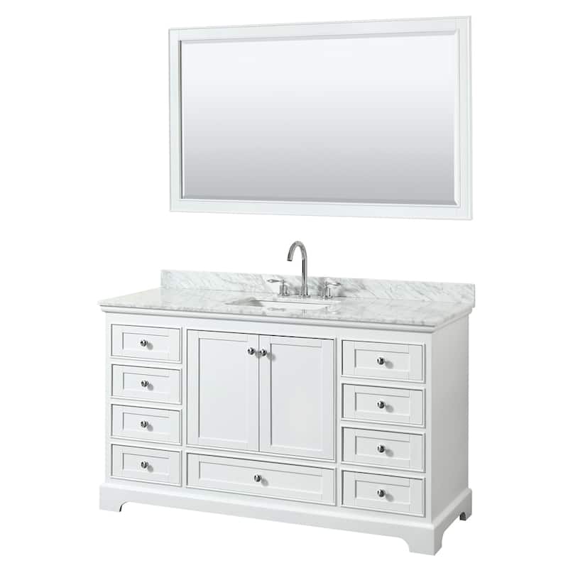 Deborah 60-inch Single Bathroom Vanity, 58-inch Mirror