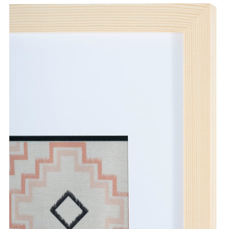 SAFAVIEH Wiebke 23-inch Ivory/Dark Beige Framed Textile Wall Art