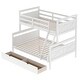 preview thumbnail 10 of 18, Twin Over Full Bunk Bed with 2 Storage Drawer & Ladder & Guardrail