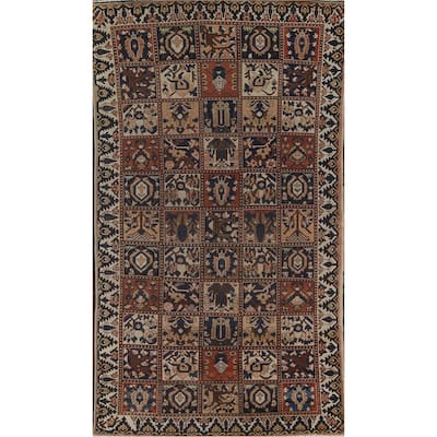 Multi-Color Bakhtiari Persian Vintage Rug Hand-Knotted Wool Carpet - 5'4"x 9'11"