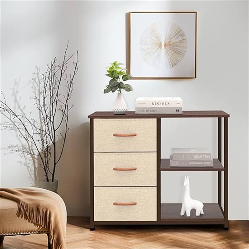 Concept Rustic Brown Fabric Dresser