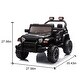 preview thumbnail 60 of 58, Christmas Gift 12V Ride-On Electric Car for Kids, MP3, LED Lights, Remote Control Black