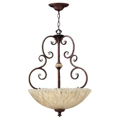 Hinkley Lighting Rigby 3 Light 40" Wide Linear Chandelier with Mesh