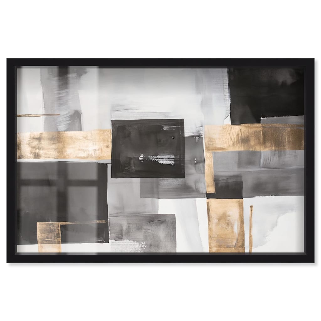 Graphite and Glimmer I Shadowbox by Art Remedy