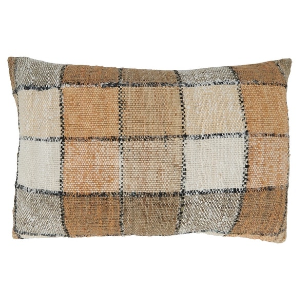 Checkered Design Throw Pillow. Opens flyout.
