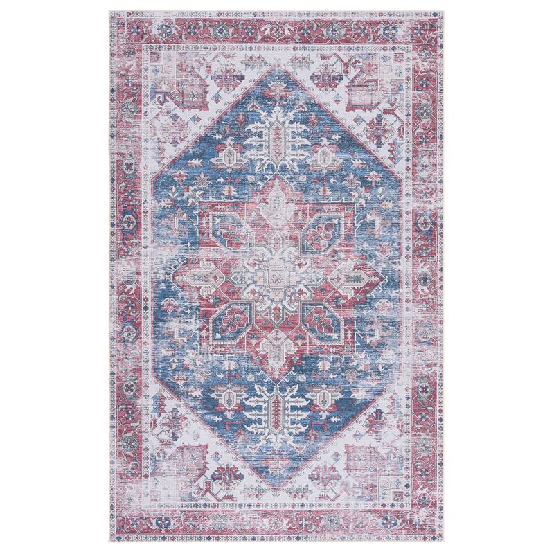 SAFAVIEH, Tucson Machine Washable Slip Resistant Therese Oriental Medallion