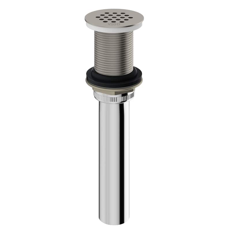 VIGO 1.75" W Vessel Bathroom Sink Grid Drain