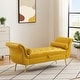 preview thumbnail 3 of 65, Armed Ottoman Bench PU Leather Bench Button Tufted Sofa Stool Bench Footrest Stoolfor Entryway, Living Room and Window