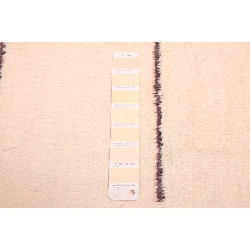 ECARPETGALLERY Hand-knotted Pak Finest Marrakesh Cream Wool Rug - 4'3 x 5'8