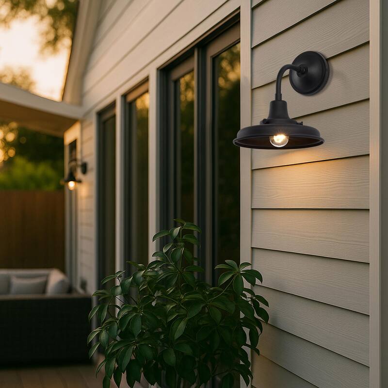 Morris Small Outdoor Lantern Black Finish