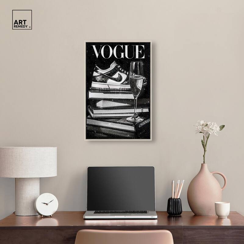 Sneaker Glitz and Glam Cover Canvas by Art Remedy