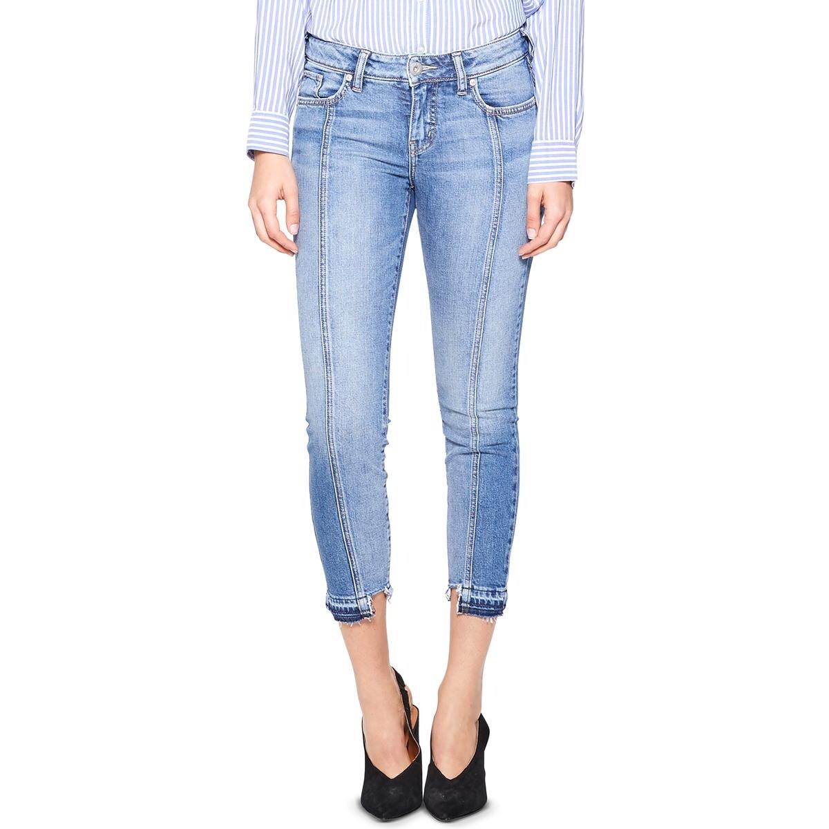 silver aiko ankle skinny jeans