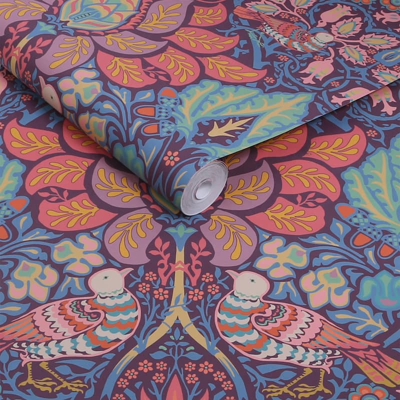 William Morris Dove & Rose Carnival Wallpaper