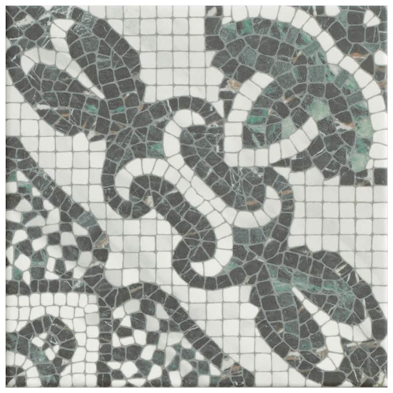 Merola Tile Versailles Mosaico Chateau 7-7/8" x 7-7/8" Porcelain Floor and Wall Tile