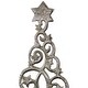 preview thumbnail 5 of 4, Starry Trees Metal Christmas Decorations - 18.5" - Silver - Set of 2