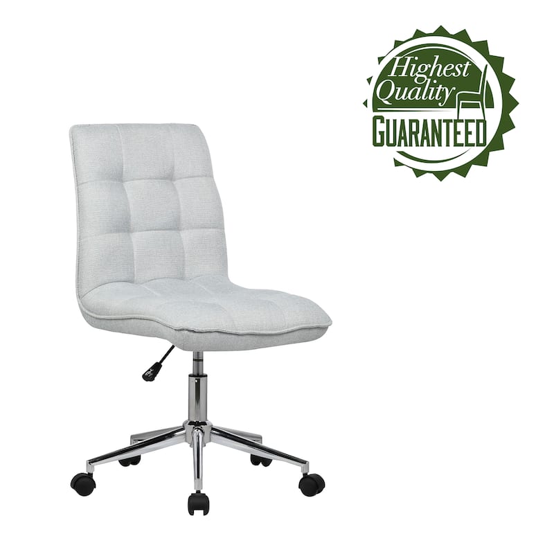 Porthos Home Lada Adjustable Swivel Office Chair, Linen Upholstery