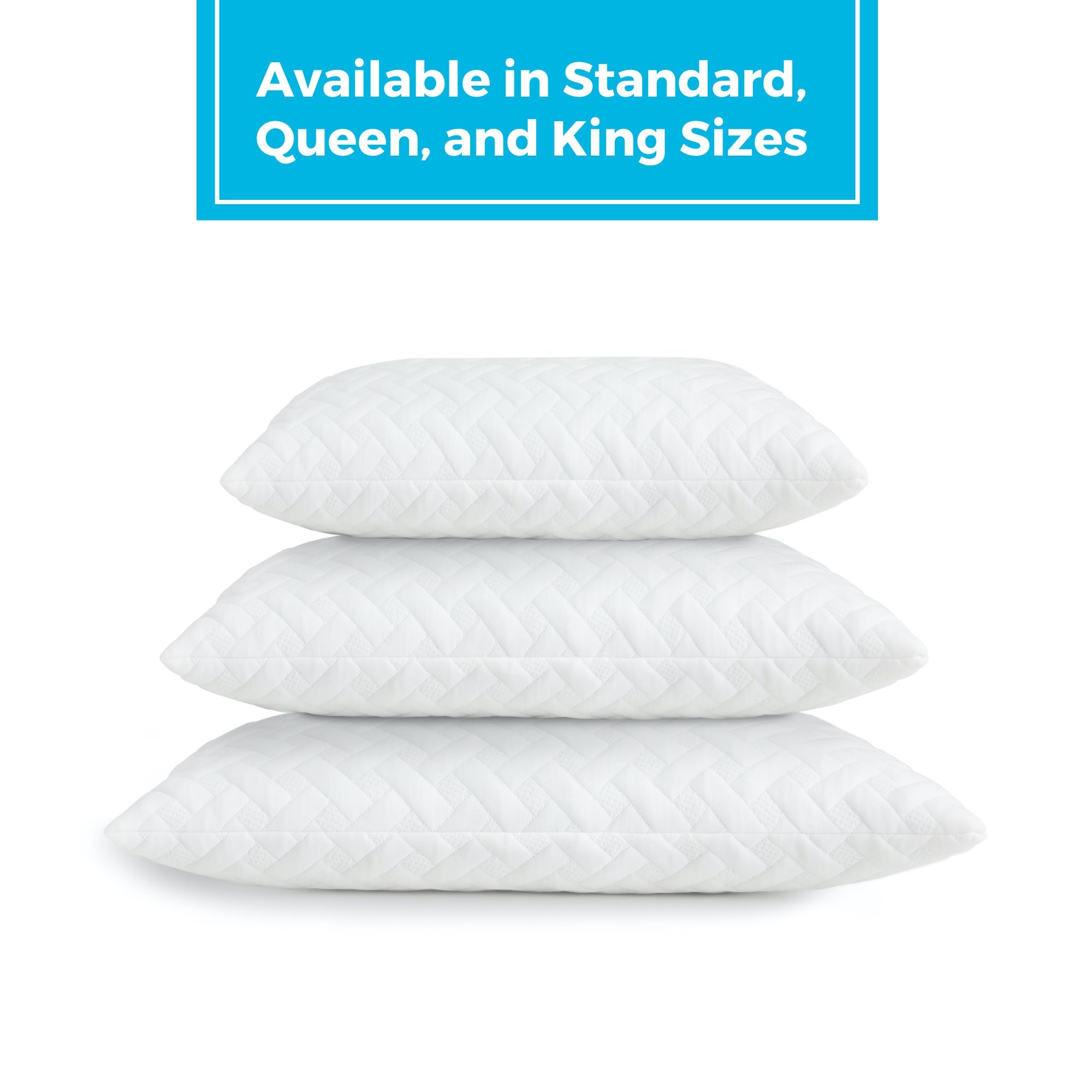 Diamond plus Quilted Bed Pillows for Sleeping Queen Size 4 Pack