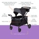 preview thumbnail 2 of 15, Baby Trend Expedition® LTE 2-in-1 Stroller Wagon, Madrid Black