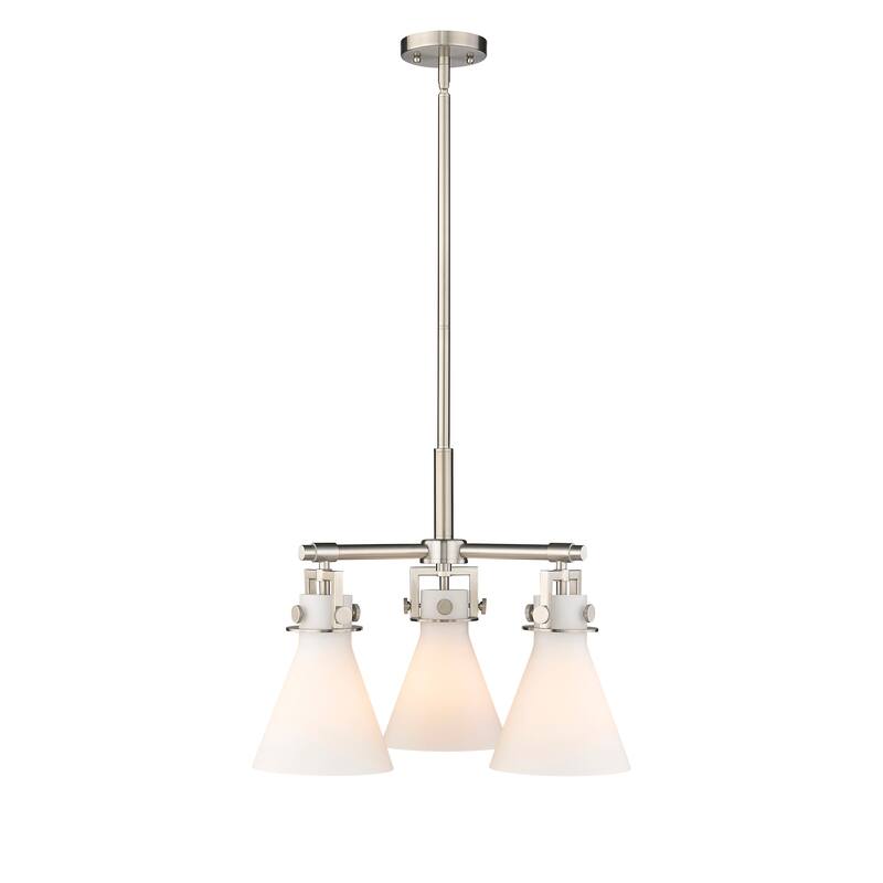 Innovations Lighting Newton Cone - 3 Light 7" Stem Hung Pendant
