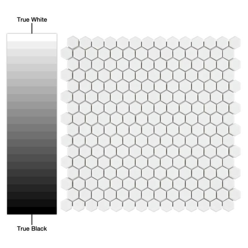 Merola Tile Colmena Hex Matte White 11-1/2" x 11-5/8" Porcelain Mosaic Floor and Wall Tile