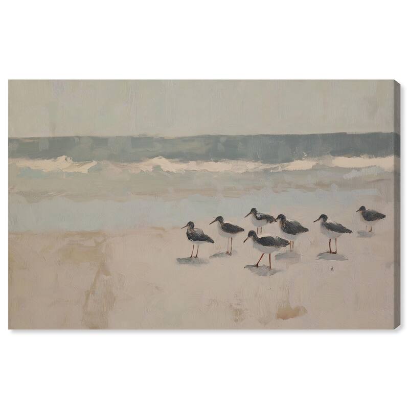 Seagulls at the Beach II Canvas by Art Remedy, Gallery Wrapped - 24" x 16"