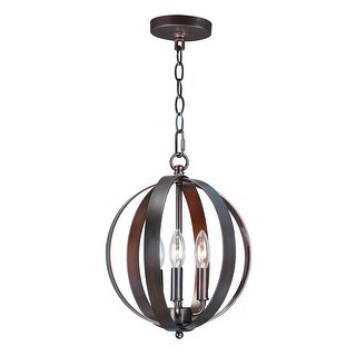Provident 3-light 12" Wide Steel Pendant